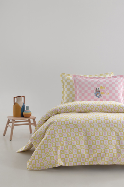 Yataş Daisy Ranforce Single Duvet Cover Set - Yellow