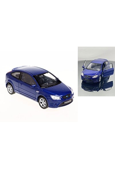 SUDESA OYUNCAK MAVİ 12 CM SÜRTMELİ ÇEK BIRAK FORD FOCUS ST METAL ARABA 42378D ( ÖN 2 KAPI AÇILIR )