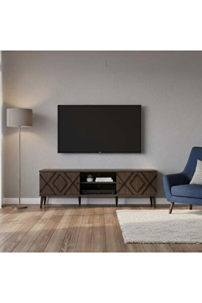 BAITY Wooden TV Table 160 cm Malaysian Made - Brown