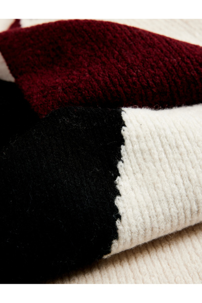 Koton Geometric Patterned Long Knit Scarf