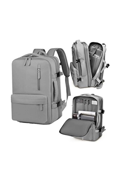 zola Airplane travel backpack, 40x30x20-30 cm, 3 compartments, multiple pockets, trolley hanging system