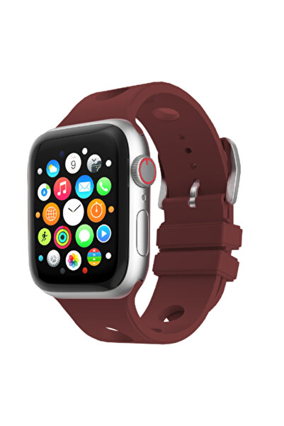 HTstore Watch 10 42mm Hollowed-Out Design Zore Krd-147 Silicone Band-Plum