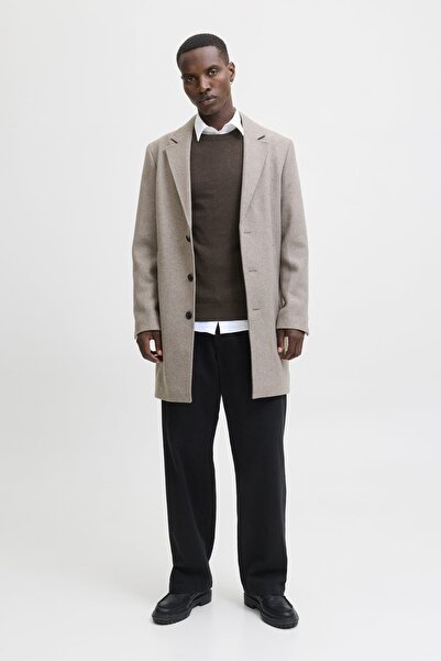 Jack & Jones Men's Brown Sweater Model Code: (12208364) Jjeemıl Knit Crew Neck Noos