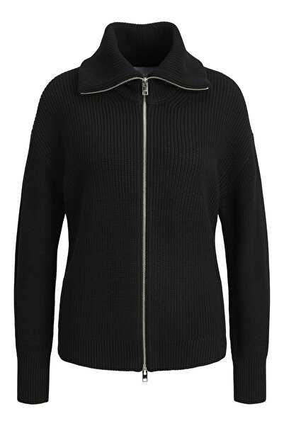 JJXX Women's / Girls' Black Cardigan Model Code: (12280271) Jxadelıne Twıst Zip Cardigan Knit