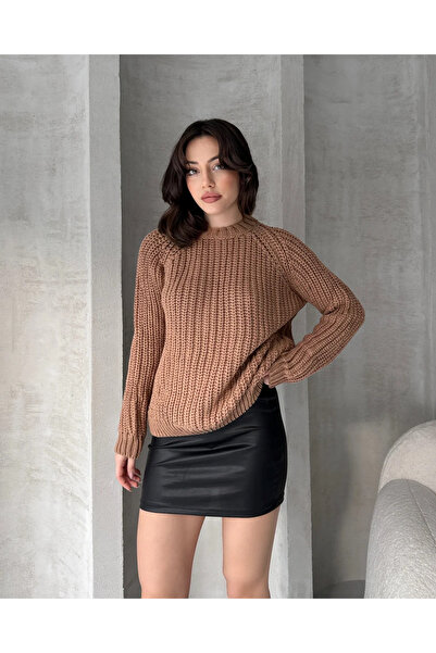 Kienor سترة تريكو نسائية من New Season بياقة دائرية وتصميم سالونيك