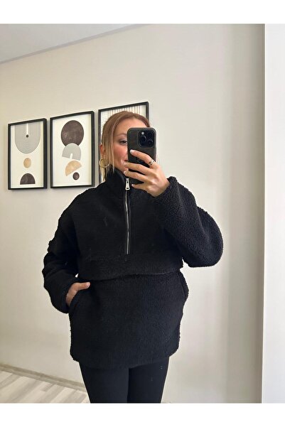 TB Butik Half Zip Plush Swet - Softshell Fleece