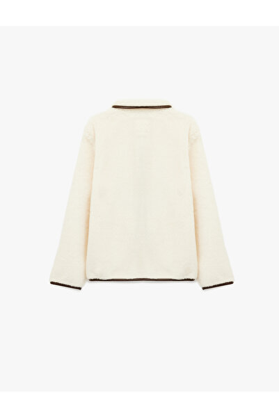 Koton Μακρυμάνικο βελούδινο μπουφάν με κουμπιά διπλό πέτο