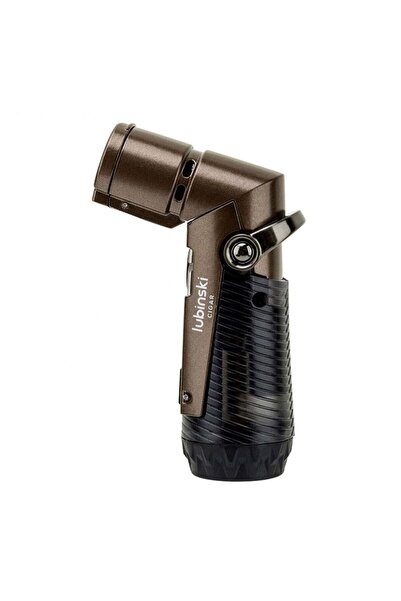 Lubinski Tek Torch İğneli Ve Delicili Puro Çakmağı Kahve