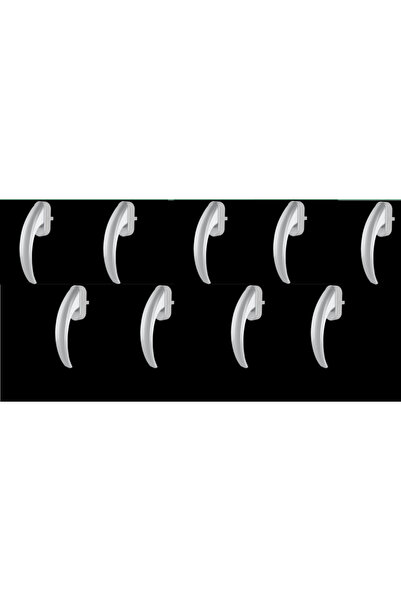 Günalp Pvc Aksesuar Λαβή Παραθύρου Ege Akustik ΛΕΥΚΟ 9 τεμάχια