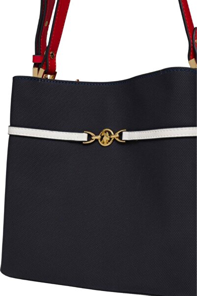 U.S. Polo Assn. Cross Strap Women's Bag Navy Blue-White-Red Us25238