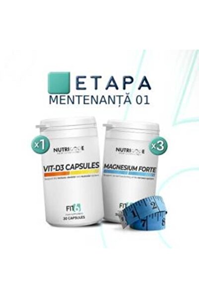 NUTRICODE Fit6 Package - Maintenance 1 - Vit-D3 Capsules & 3 x Magnesium Forte New Generation (Code 989010)