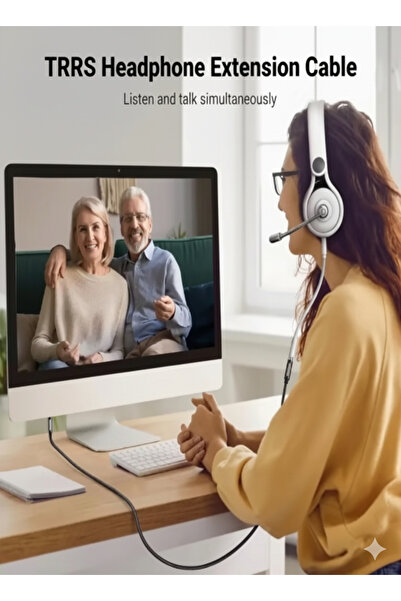 Generic Audio Extension Cable 3M – Male to Female 3.5mm Stereo Aux with Gold-Plated Connectors