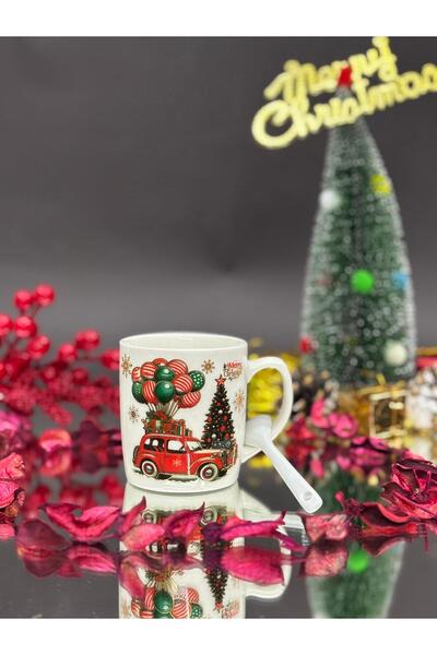 KirLiNova Santa Claus Ceramic Mug with Spoon 5