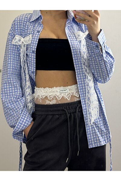 NicoleShop Lace detail sweatpants