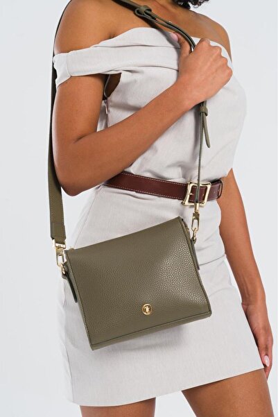 U.S. Polo Assn. Cross Strap Women's Bag Khaki Us25204