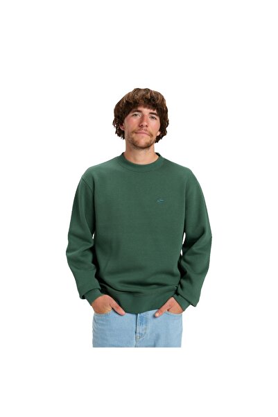 Quiksilver Salt Water Crew Men's Green Sweatshirt Men's Sweatshirt Eqyft05158