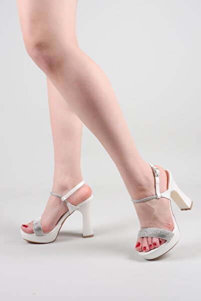 Birikon Ai̇res Stone Band Platform Heeled Shoes