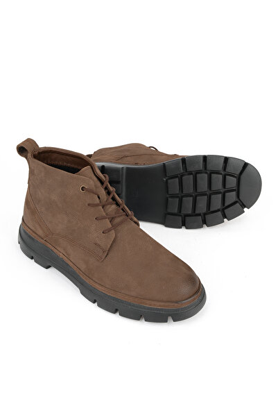 Ziya , Men's Genuine Leather Boots 1531007Z3842 Sand