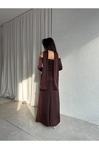 Mooi Butik Olivia Dress 8748 - Bitter Brown