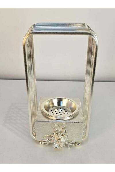 Radin Damanhoor Charcoal Incense & Bakhoor Burner - Metal Holder for Oud and Frankincense