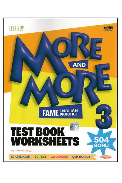 Kurmay Yayınları Kurmay ELT More and More 3. Sınıf English Test Book Worksheets