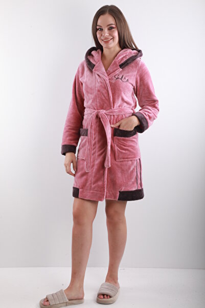 Wild Love Halat de baie pentru femei 100% bambus cu glugă – Halat de baie moale, extra moale