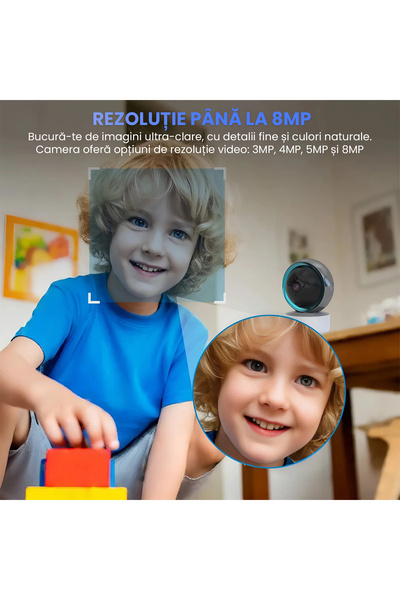 OEM 1080p 360° WiFi Rotating Camera, Planset Detection, Bidirectional Audio, 16GB, Black