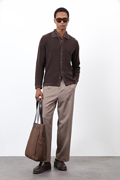 Antioch Coffee Thin Knitwear Men's Cardigan