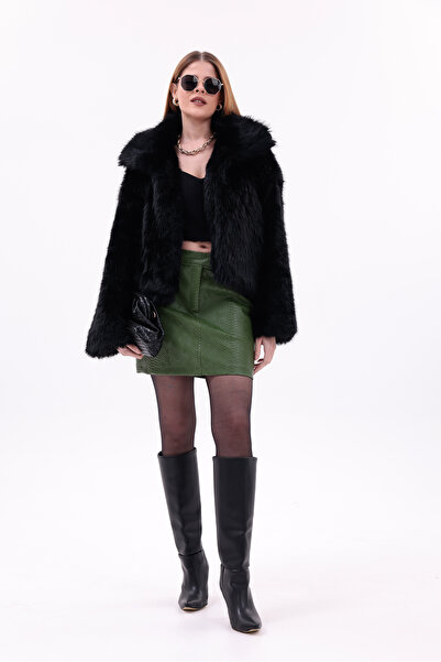 dressmix MİLANO İÇİ ASTARLI PREMIUM SUNI KÜRK GÖRÜNÜMLÜ KADIN MONT YENİ SEZON...