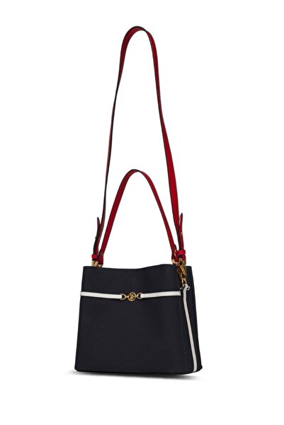 U.S. Polo Assn. Cross Strap Women's Bag Navy Blue-White-Red Us25238