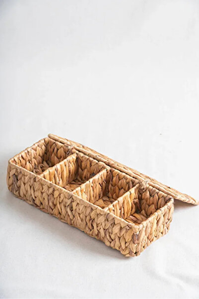 akdeniz home Casa Örgü Bölmeli Hasır Organizer CL-5041