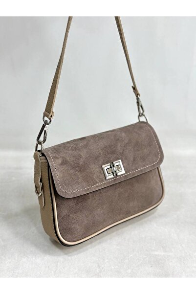 My Easy Shop Women's genuine suede leather small shoulder bag