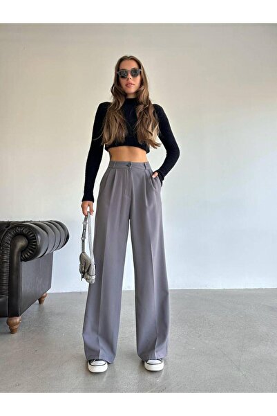 Rabella PALAZZO BOL PAÇA OVERSİZE KALIP KADIN PANTOLON