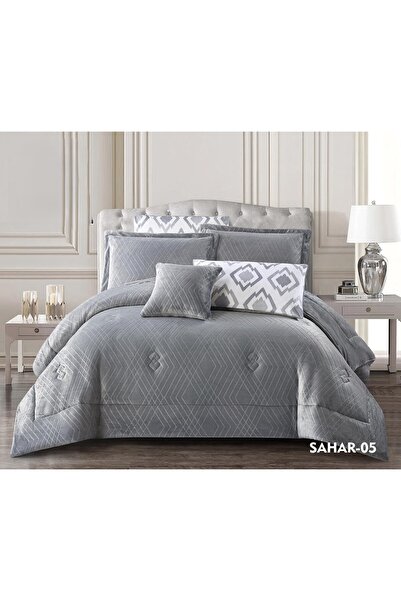 LUXURY Single and twin bedspreads made of soft velvet and faux fur for cold winter nights, featuring an elegant geometric pattern, 5 pieces
