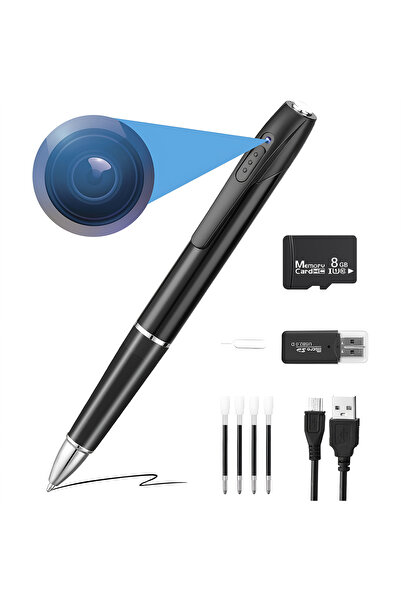 OEM Spy Pen Camera HD 1080P, 8GB Card, 150min Battery, Audio-Video Recording, USB, Black