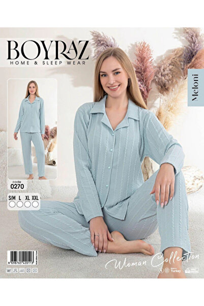 BOYRAZ 0270 Set de pijamale pentru femei cu mâneci lungi