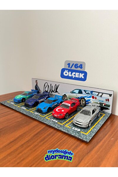 HOT WHEELS 1/64 Brian O'Conner Araba Otopark Diorama (5 Araçlık) - Fast & Furious Otopark Garaj