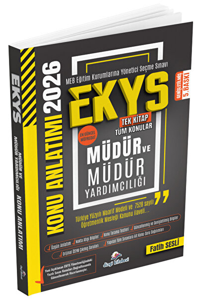 Genel Markalar Dizgi Kitap 2026 Baskı MEB EKYS Müdür ve Yardımcılığı Konu Anl...