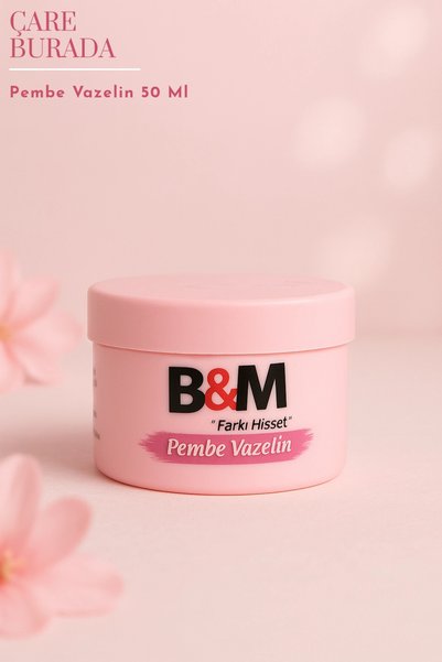 Çare Burada B & M - Pembe Vazelin 50 Ml