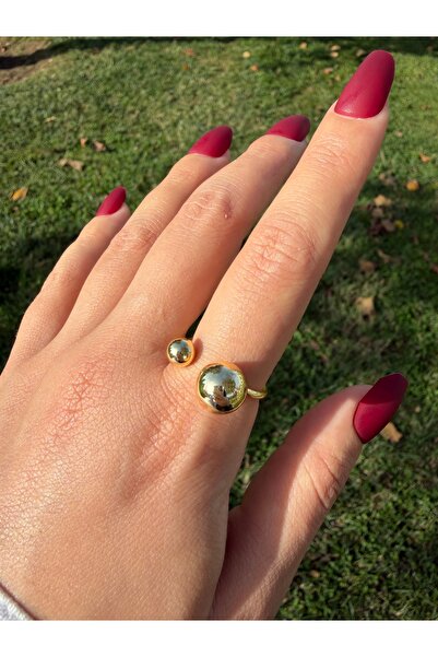Eylülün Takısı Women's Gold Color Globe Ring