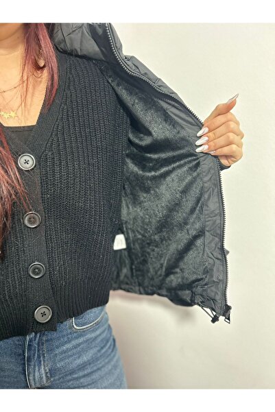 Welike Geaca dama imblanita cu manusi Nico