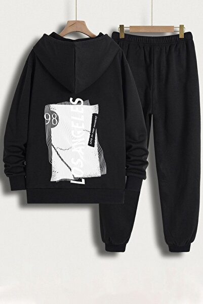 trendypassion Set de trening unisex cu imprimeu Live in The Moment