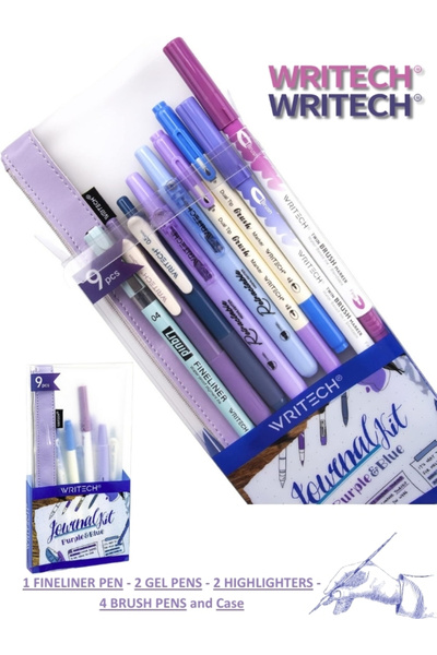 Writech Günlük Tutma & Planlama İçin 9 Parçalı Premium Kalem Seti + Taşıma Ça...