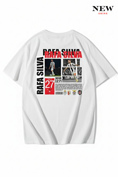 New Shine Rafa Silva Baskılı Oversize T-shirt
