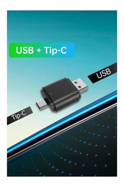 chimon Yeni Tasarım Mini Kablosuz İOS ANDROİD Uyumlu Carplay Usb ve Type-c 2i...