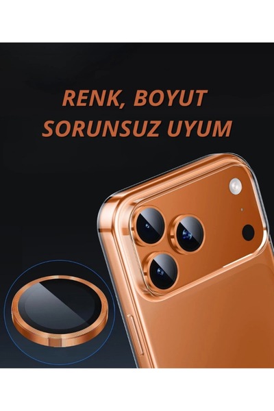 HYPERSOFT iPhone 17 Pro Max/17 Pro Compatible Sapphire Camera Lens Protector with Easy Installation Tool