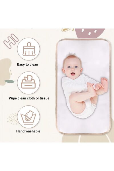 Generic Portable Baby Changing Pad - Waterproof, Foldable, Wipe-Clean (JKJ&ZXZ)