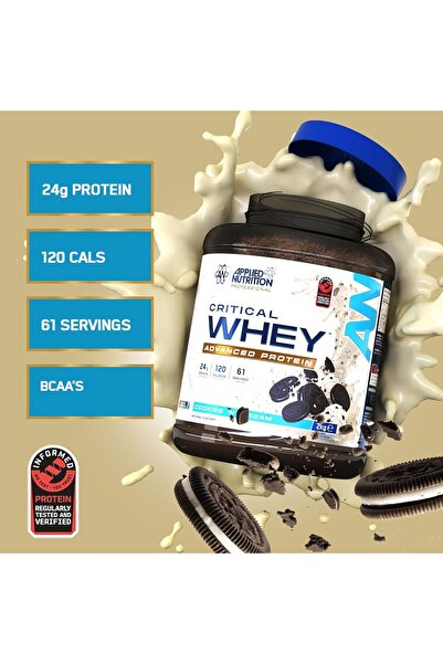 applied nutrition Critical Whey Protein Powder 2kg - Cookies 'N' Cream