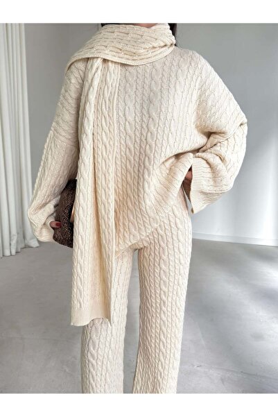 Jose Clothing Women's Hair Knitted Knitwear Set