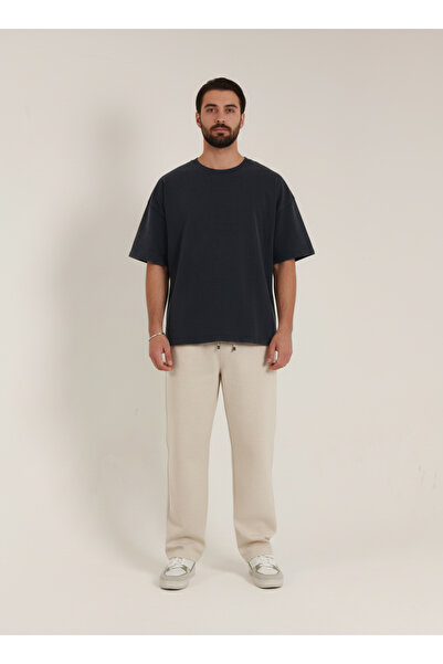 MODENZO بنطلون رياضي رجالي فضفاض من قماش البيكيه الملكي